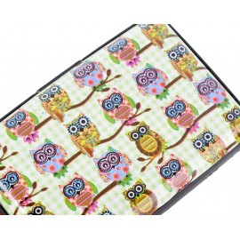 Owl Printed Business Card Case - White